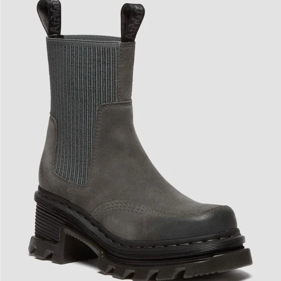 Dr. Martens Corran Chelsea Waxy Suede Heeled Boots 12