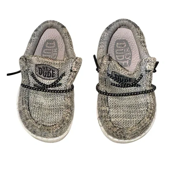 HUDE DUDE Wally Toddler canvas slip on shoes youth size 6 unisex girls boys 6