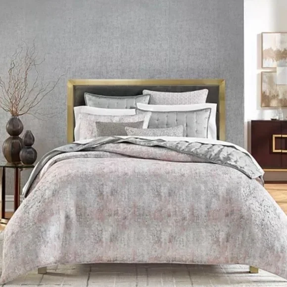 Hudson Park Collection Greystone Duvet Cover, King - Exclusive NIP