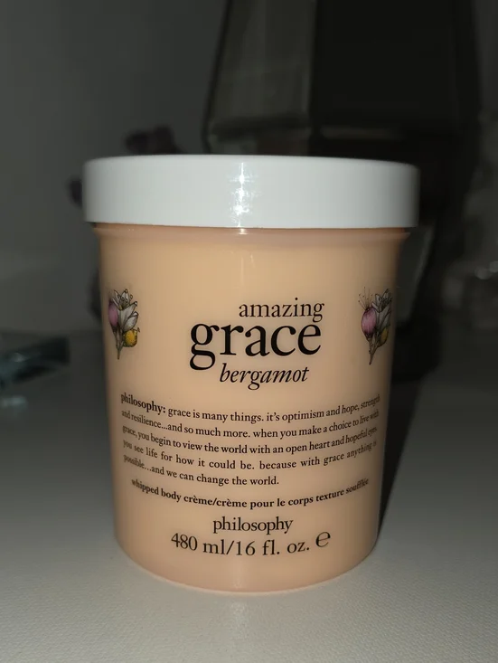 NEW Philosophy Amazing Grace Bergamot Whipped Body Cream Moisturizer 16 oz.