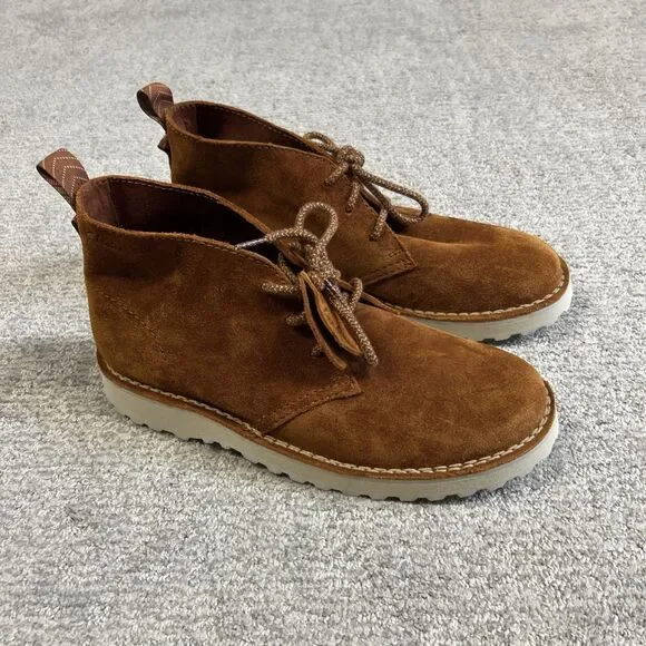 Clarks Solsbury Desert Boots Mens 11 Brown Suede Leather Lace Up Shoes