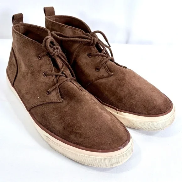 Banana Republic Mens Chukka Sneaker Deep Brown Suede Lace Up‎ Size 10.5