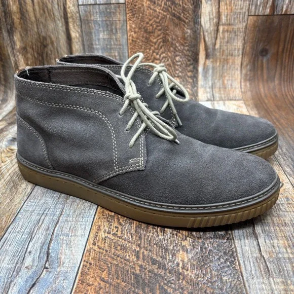 Johnston & Murphy Wallace Chukka Ankle‎ Boots Casual Lace Up Grey Mens 8.5