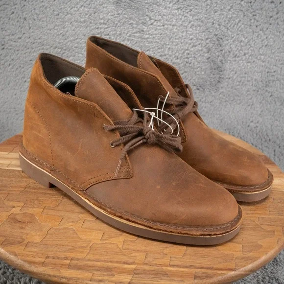 Clarks Men's Bushacre 2 Boot Beeswax Leather Size 9 M - Brown