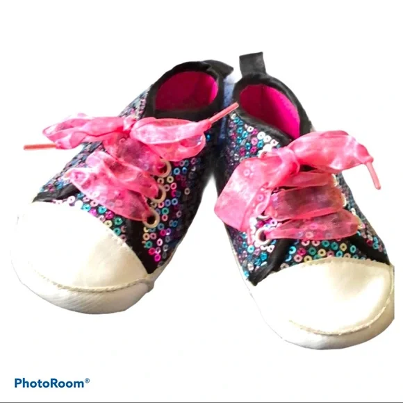 Adorable‎ Balletcore Sequin Baby Girl Shoes 9 - 12m