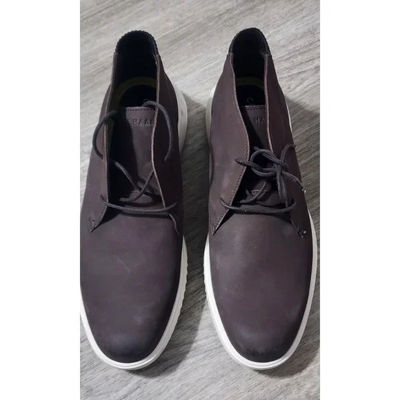 Cole Haan Men's Grand+ Chukka Brown Suede Leather Boots C36933 Size 11.5 M