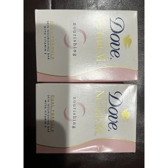 Dove Nutrium Bar Soap Nourishing Dual Formula Nourishing set of 2 (2001) Vintage