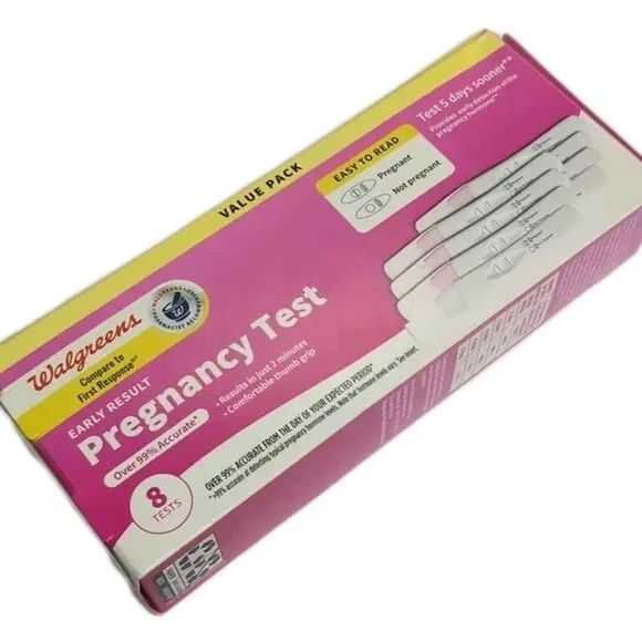 Walgreens Early Result Pregnancy Test Box - 8 Tests- NEW Sealed- Exp 10/2027