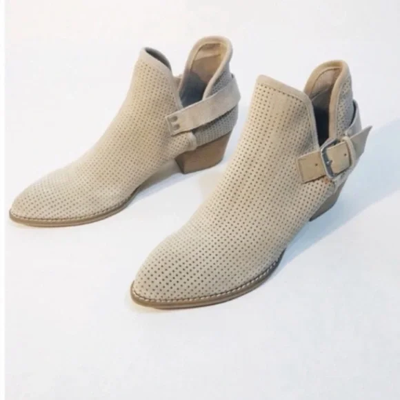 DOLCE VITA Simon Suede Perforated Booties