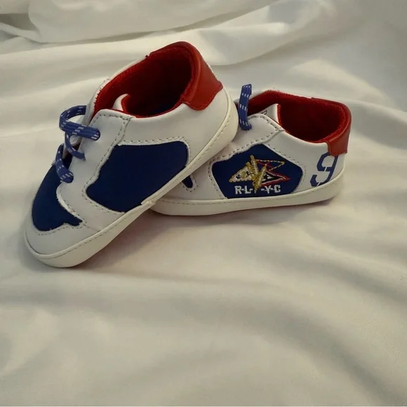 NWOT Polo Ralph Lauren Jessup Flag Crib Shoes