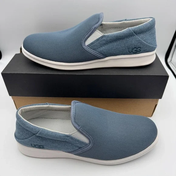 UGG Mens‎ Sheldon Slip On Shoes Blue Casual Loafers S/N 1124893 Sneakers Sz 9