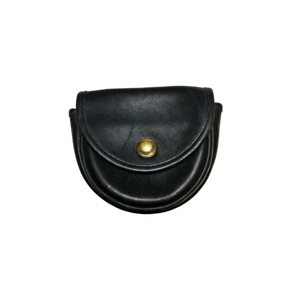 Vintage Coach Black Leather Crossbody Bag Pouch No Strap 0567-112 Rare