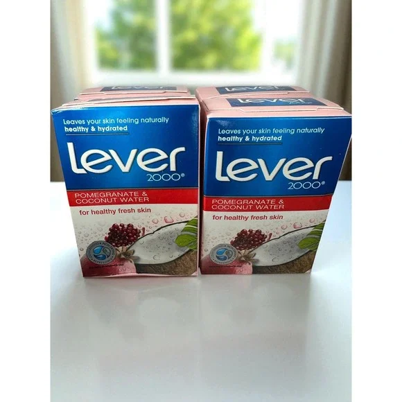 Lever 2000 Bar Soap – Pomegranate &‎ Coconut Water – 4 Bars – HTF Discontinued