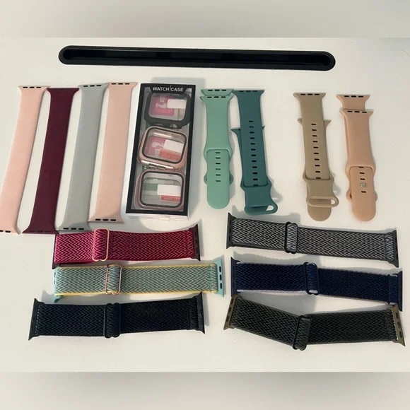 Smartwatch 44mm Case Set with Multiple Bands