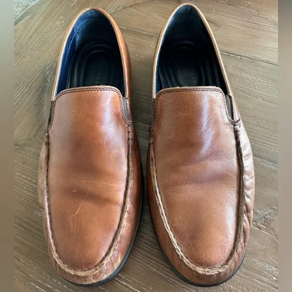 Cole Haan men's size 10 1/2 Brown Leather Driving Loafers