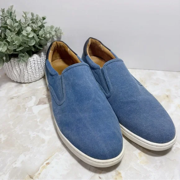 Vionic Mens Brody‎ Slip On Sneakers Canvas Upper Size 11 Minimalist Casual Comfy