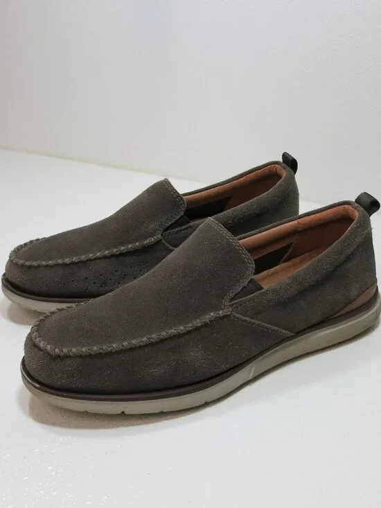 Clarks Suede Leather Casual Dress Moccasins Loafers Shoes Men's Footwear Sz 11 D