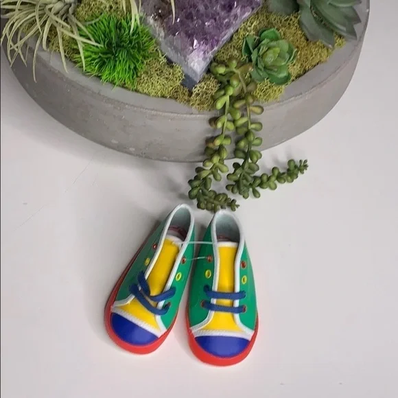 New Gold Bug Color Block Infant 1 lace up sneaker multicolor shoes