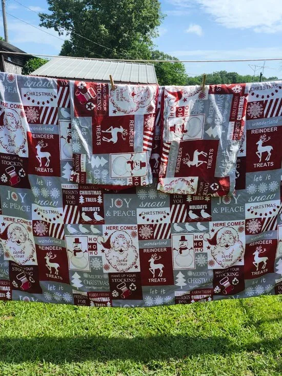 Christmas duvet cover with matching pillow cases 96