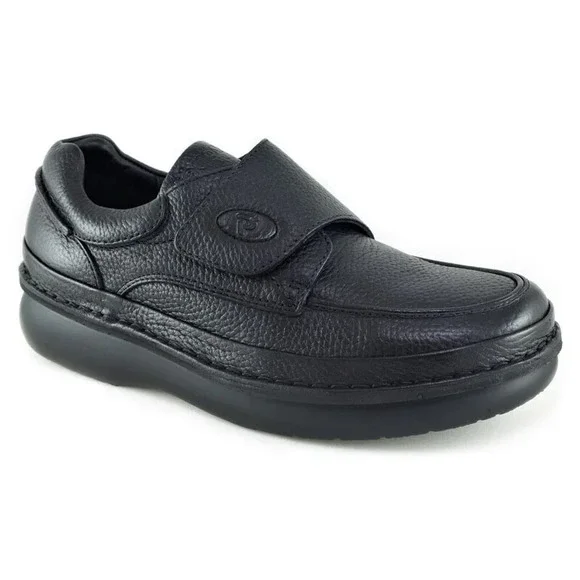 Propet‎ Scandia Black Grain Men's Leather US Size 12 M NEW Orthopedic