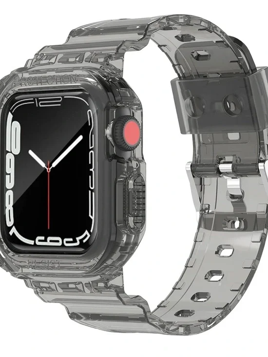 Durable Transparent Clear iWatch Bands Soft TPU Sport Band