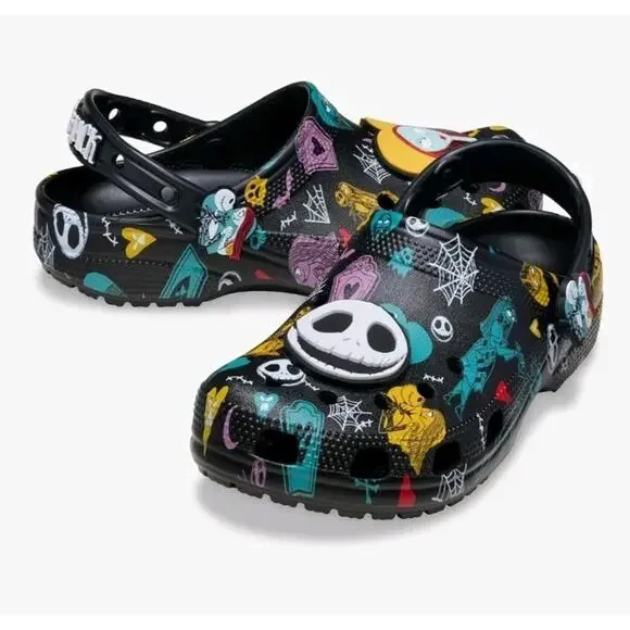 Tim Burton's The Nightmare Before Christmas Jack & Sally Classic Clog Men's 9