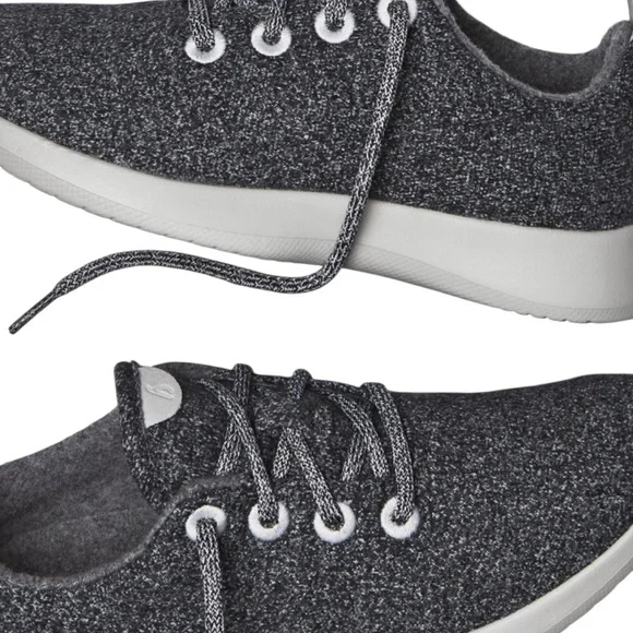 Allbirds charcoal Gray wool Knit lace up Sneakers comfortable size 9