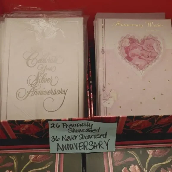 62 ANNIVERSARY Cards Popular Greetings Cards & Env