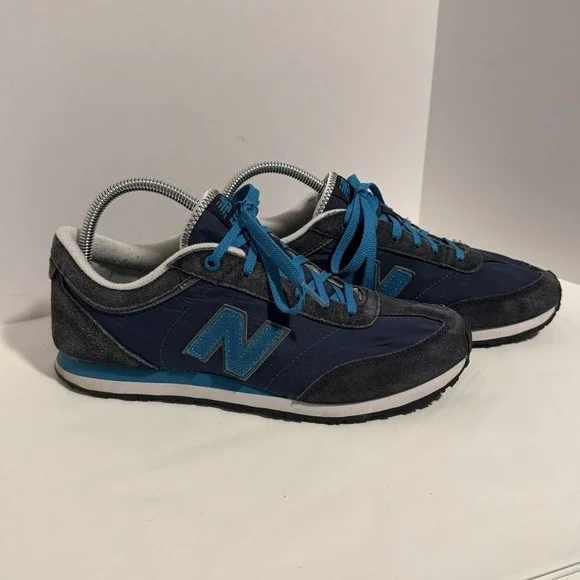 New Balance 556 Womens Sz 10 Retro Trainer Athletic Sneakers Blue Suede Lace Up