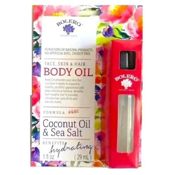 Bolero Beverly Hills Face, Skin & Hair Body Oil - Coconut Oil & Sea Salt