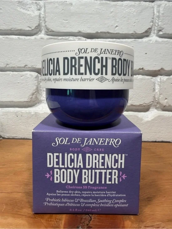 Sol de Janeiro Delícia Drench Body Butter 8.1 oz 240mL Cheirosa 59 NIB