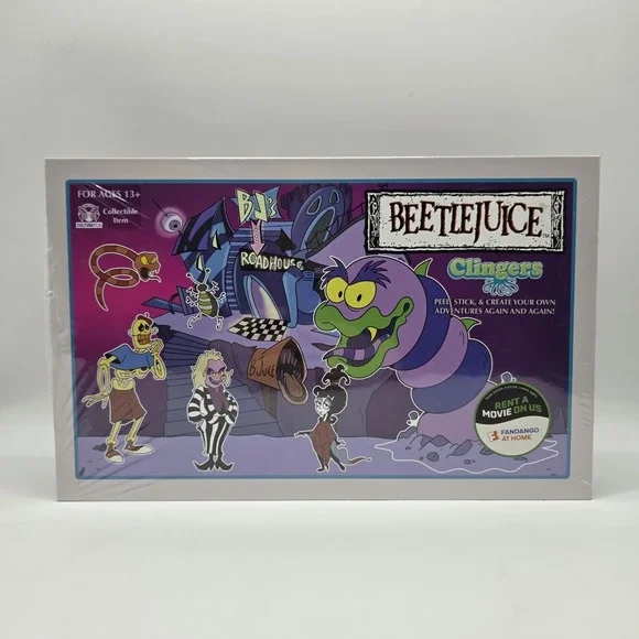 Beetlejuice Clingers Culturefly 1989‎ Animated Series Peel & Stick 2024 NEW