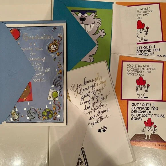 Graduation Cards (Lot of 5 Cards)‎ (2 from Dilbert)