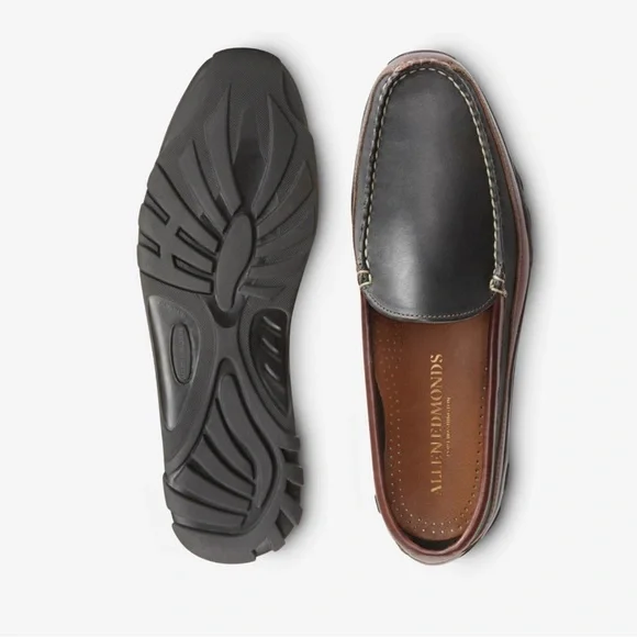 Allen Edmonds BOULDER Venetian‎ Driving Moccasin 11 B Black / Brown