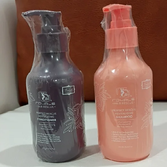 Hair Rescue Revitalizing Shampoo and Conditioner Set - Pink and Purple
