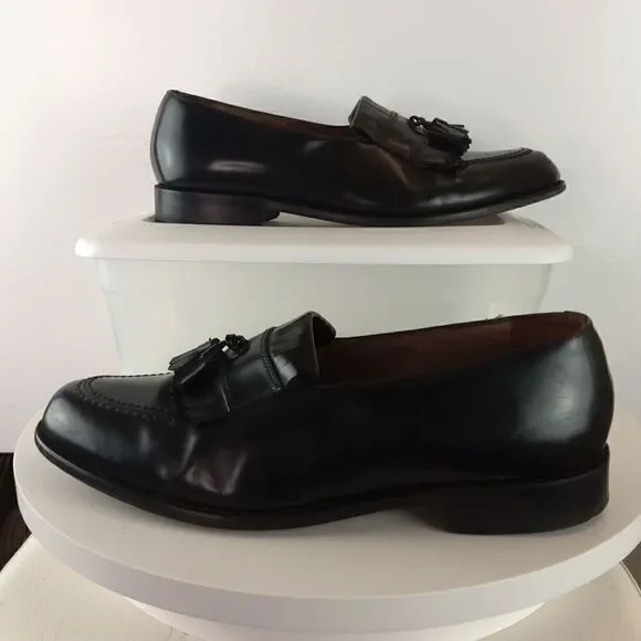 Bostonian classics black leather tassel loafers