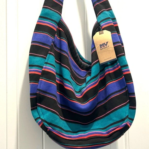 MV Sport Pro-Weave Slouch Bag Multicolor Striped Durable Deep Pocket Washable