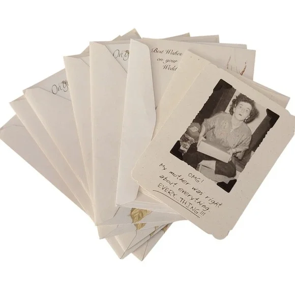 8 Vintage Greeting Card Collection 25th Wedding Anniversary Silver Engagement