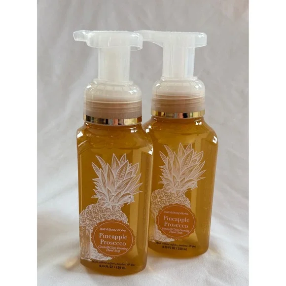 Bath‎ & Body Works Pineapple Prosecco Foaming Hand Soap 8.75oz Set of 2 New