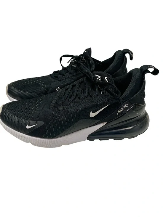 NIKE Air Max 270 Women’s Black White Athletic Lifestyle Shoes AH6789-001 Size 9