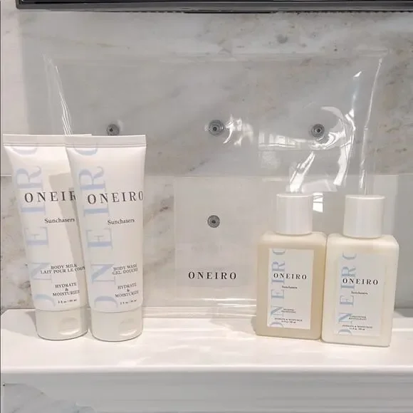 Oneiro Sunchasers Bath & Body Gift Set NWT Hair Skin Travel Kit