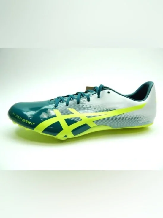 ASICS - Unisex Hyper Sprint 7 Track Spikes - Women’s 11.5 Men’s 10 - Pine Safety