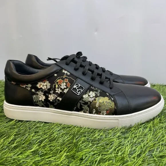Robert Graham Hemming’s Floral Fashion Sneakers Men’s Size 12 Black