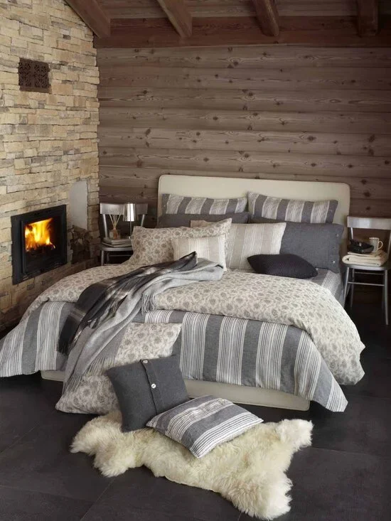 Bellora 1883 Gray Floral Linen Queen Duvet Cover 3 Piece Set