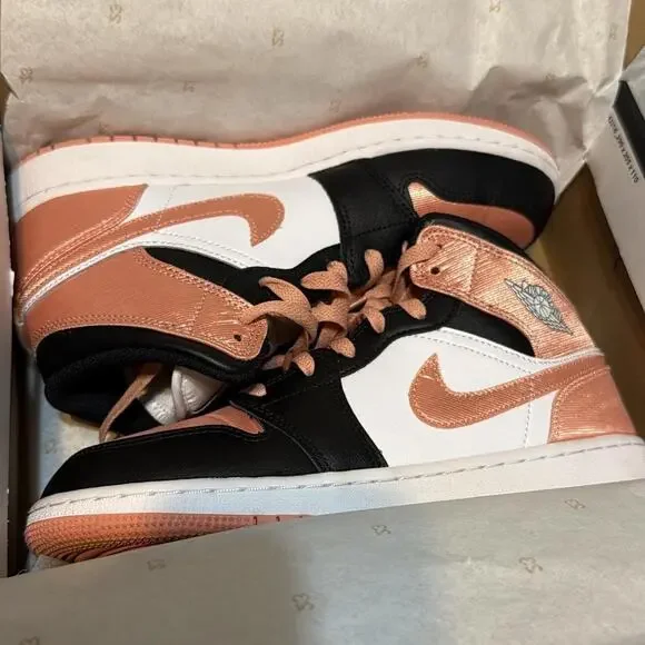 Nike Air Jordan 1 Mid (GS) Light Matter Root - RARE 6Y