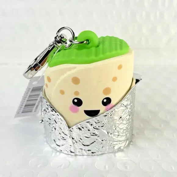 Happy Burrito PocketBac Sanitizer Holder Bath & Body Works BBW Metal Clip