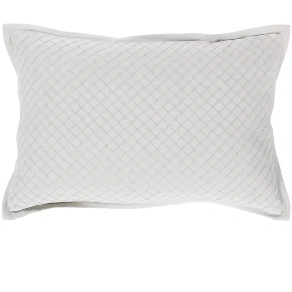 Geometric Lumbar Throw Pillow Cover Mint no insert 13 by 19 zipper close
