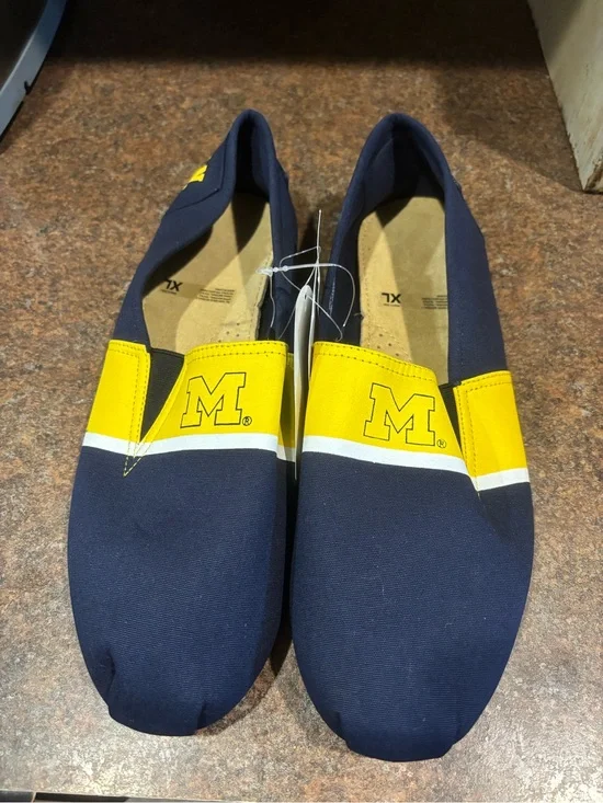 University of Michigan Navy & Yellow Slip-On Men's Shoes