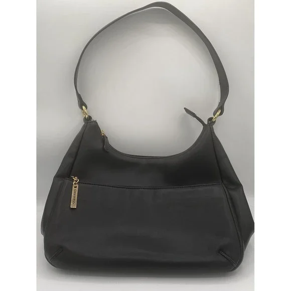 GIANI BERNINI Nappa Classic Leather Hobo Women's Shoulder Bag‎ - Black