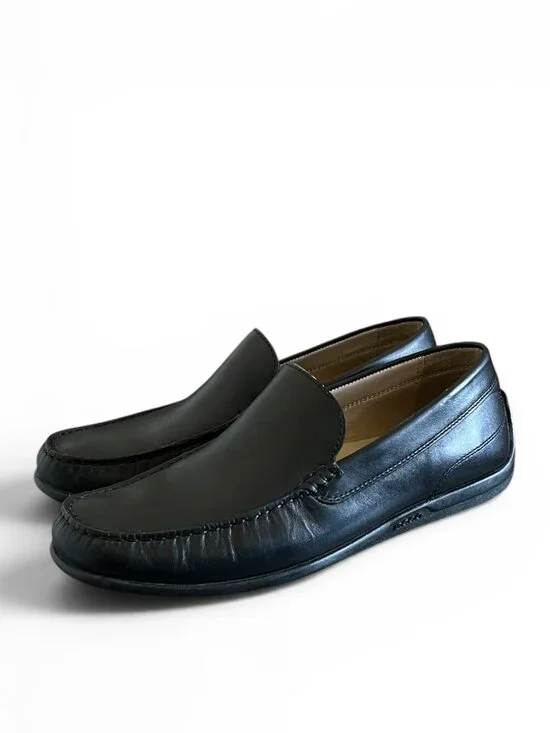 ECCO Men's Leather Classic Moc II Driving Loafers In Black Size 40/6.5